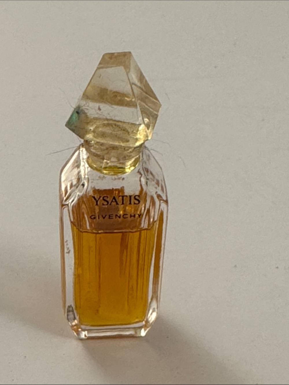 Givenchy Ysatis Mini Bottle Amber and Clear Glass CS12
